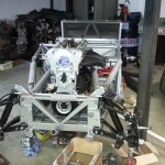 Car restoration frame and engine